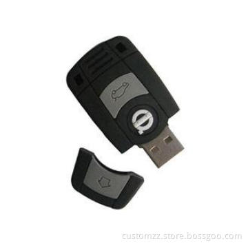 Computer Memory Stick Black Car Key , Custom Shaped USB Pro